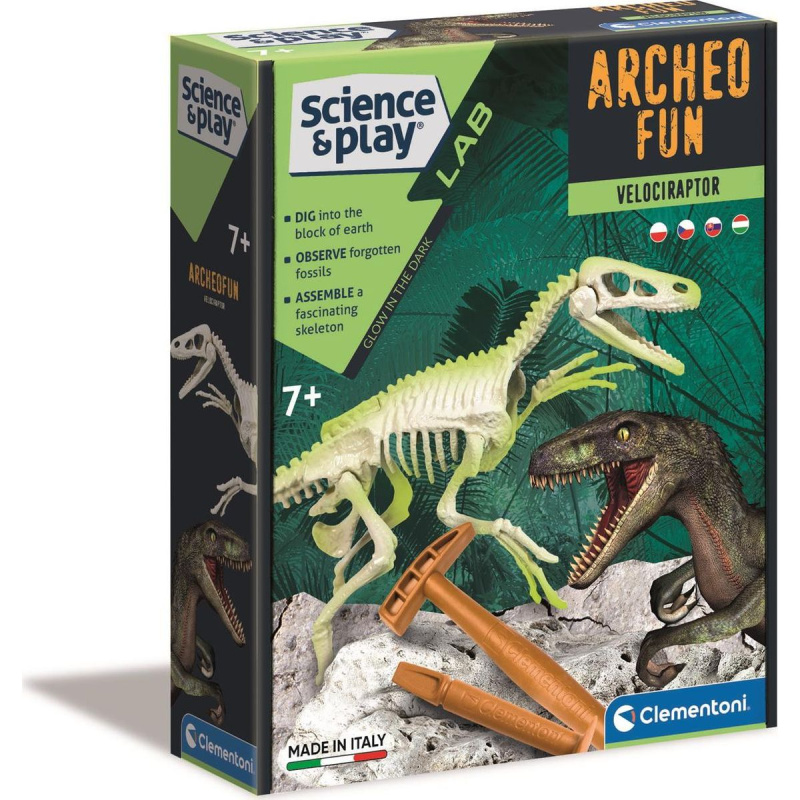 Clementoni Vykopávky Velociraptor