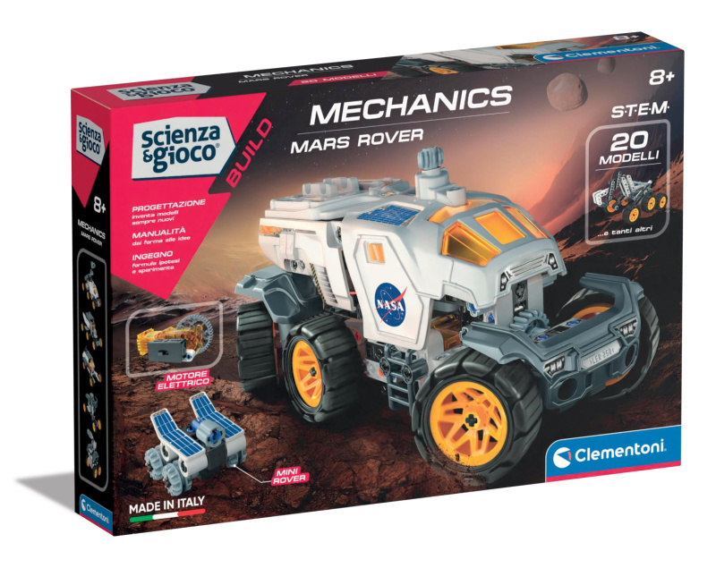 CLEMENTONI Science&Play Mechanická laboratoř NASA Vozítko Mars