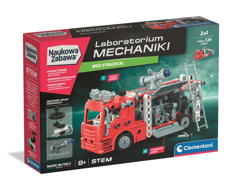 Laboratorní mechanika – hasiči stavebnice CLEMENTONI