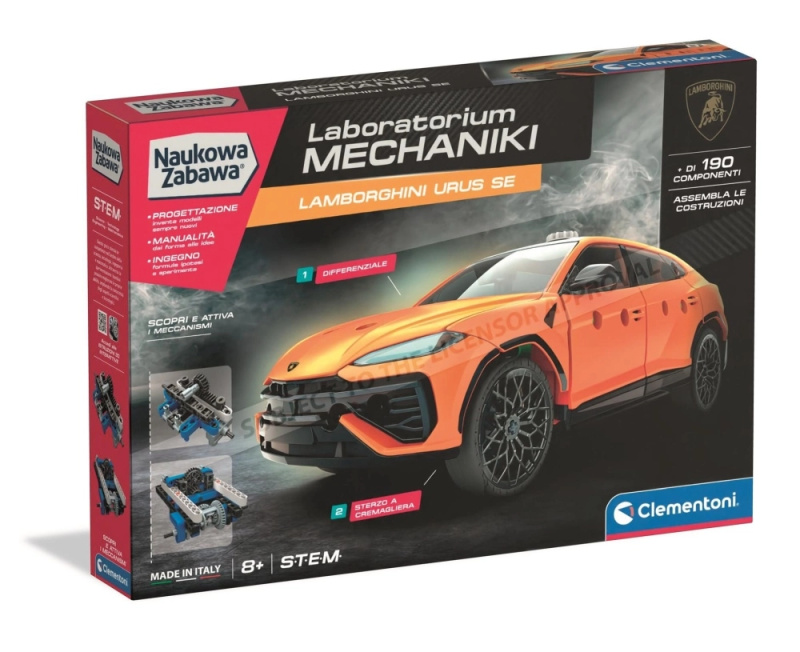 Clementoni laboratorium mechaniky – Lamborghini Urus stavebnice