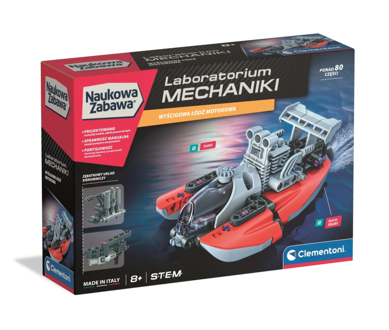 Laboratorní mechanika – motorový člun CLEMENTONI