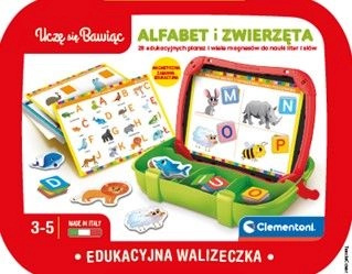 Edukativní magnetický kufřík Alfabet a zvířata Clementoni