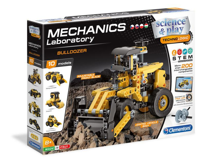 Mechanická laboratoř buldozer 10v1 od Clementoni