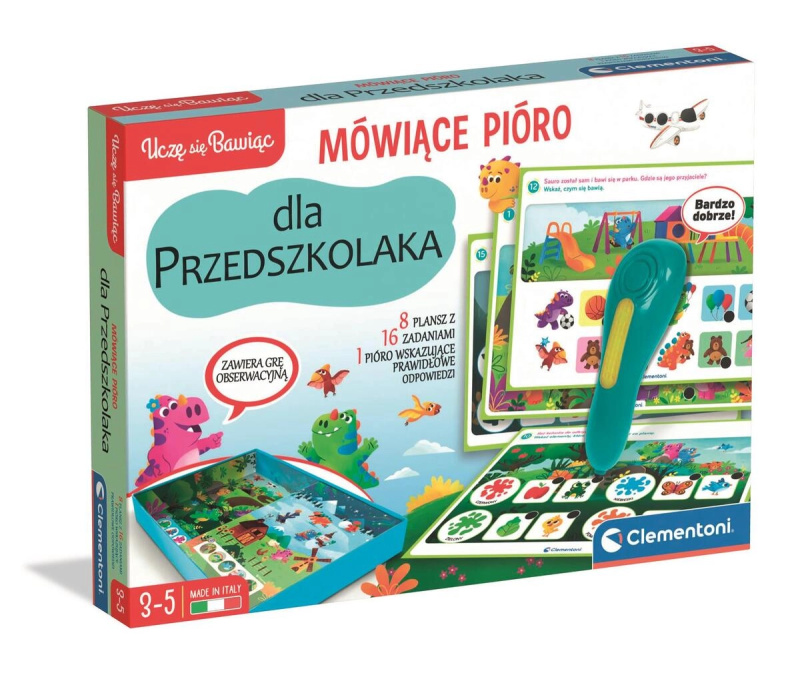 Clementoni mluvící pero – 500 otázek pro předškoláky