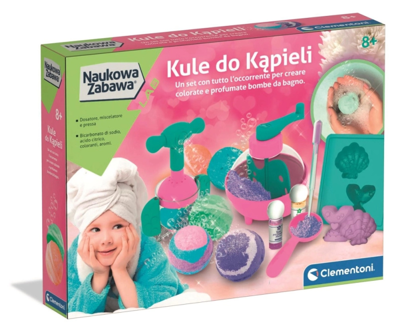 Clementoni naučná sada – koupelové šumivé koule