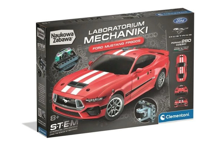 Clementoni Naukowa Zabawa Laboratorium mechaniky Ford Mustang GT