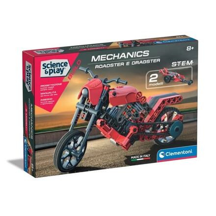 CLEMENTONI Science&Play Mechanická laboratoř Roadster a Dragster 2v1