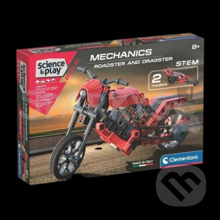 CLEMENTONI Science&Play Mechanická laboratoř Roadster a Dragster 2v1