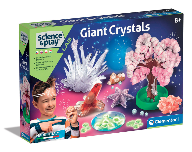 CLEMENTONI Science&Play Laboratoř: Mega svítící krystaly