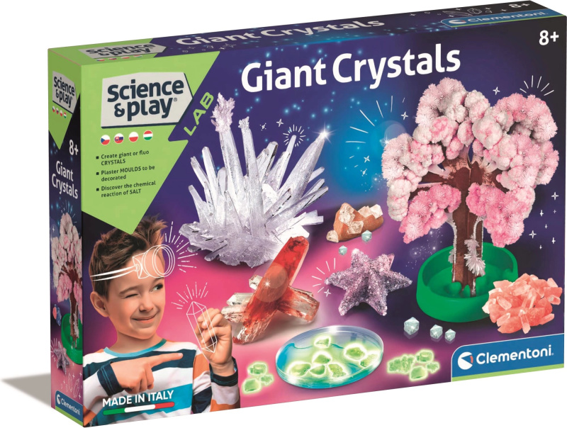 CLEMENTONI Science&Play Laboratoř: Mega svítící krystaly