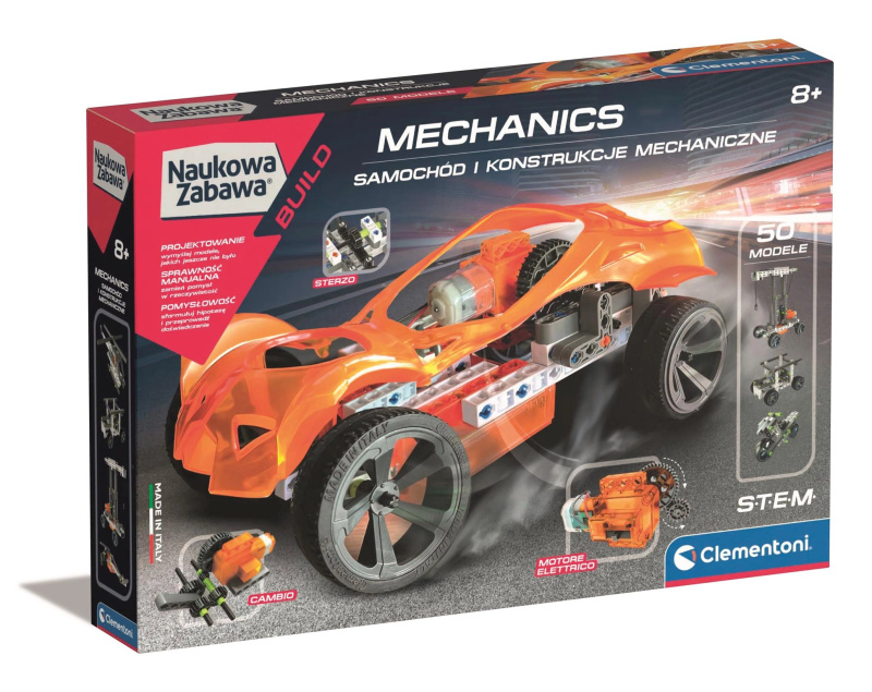 Laboratorium mechaniky: automobil a mechanické konstrukce CLEMENTONI