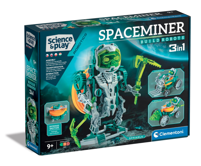 CLEMENTONI Science&Play Robotics: Space Miner 3v1