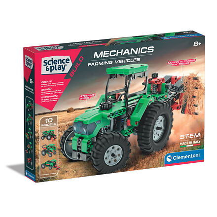 CLEMENTONI Science&Play Mechanická laboratoř Zemědělská technika 10v1