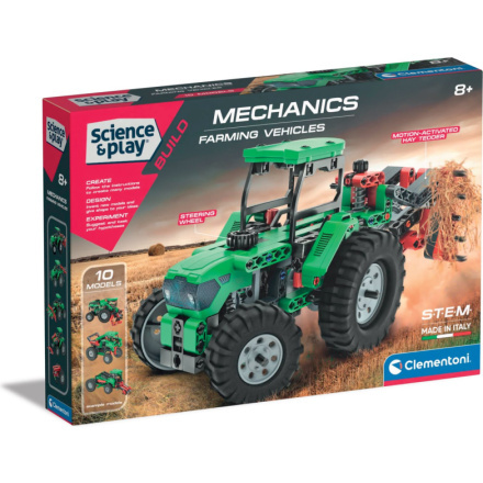 CLEMENTONI Science&Play Mechanická laboratoř Zemědělská technika 10v1