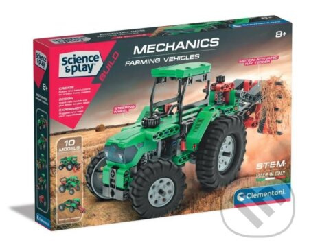 CLEMENTONI Science&Play Mechanická laboratoř Zemědělská technika 10v1