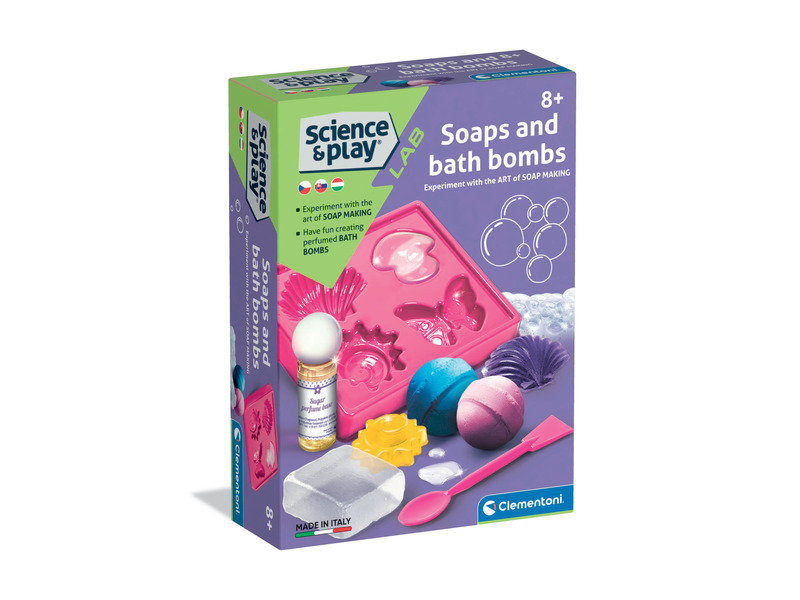 CLEMENTONI Science&Play Laboratoř na výrobu mýdel a koupelových bomb