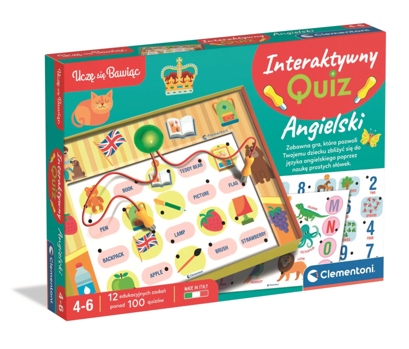 Interaktivní kvíz angličtina – učím se hrou CLEMENTONI