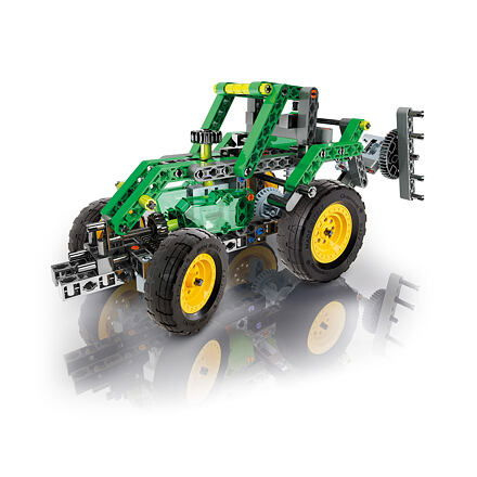 Clementoni Mechanická laboratoř - Farmářský traktor, 10 modelů, 200 dílků