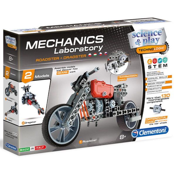 Mechanická laboratoř - Motorka a formule, 130 dílků