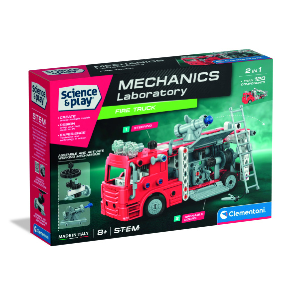 Clementoni SCIENCE - Mechanické laboratórium - Hasičské auto