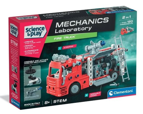 Clementoni SCIENCE - Mechanické laboratórium - Hasičské auto