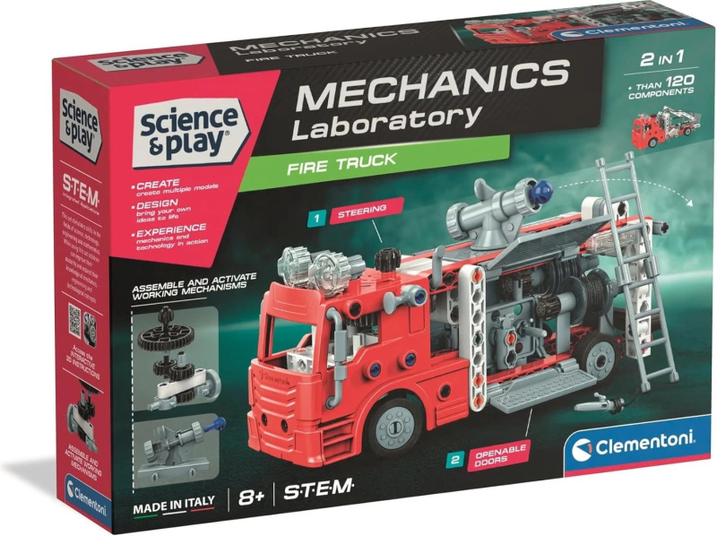 Clementoni SCIENCE - Mechanické laboratórium - Hasičské auto