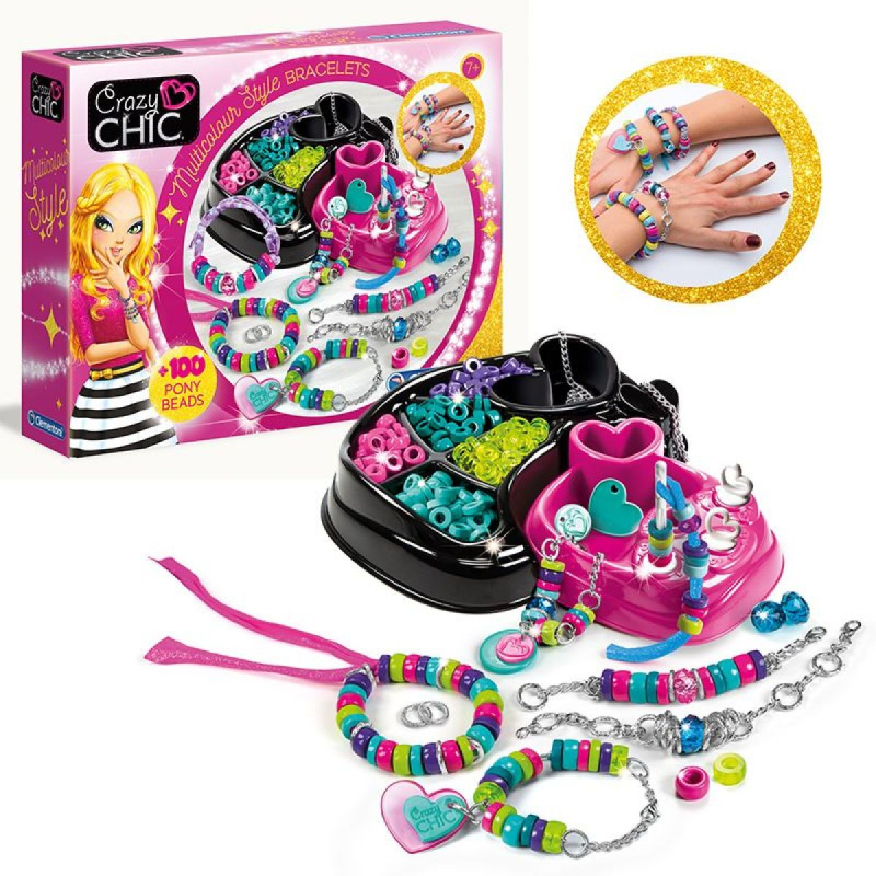 CLEMENTONI Crazy Chic Náramky multicolor styl