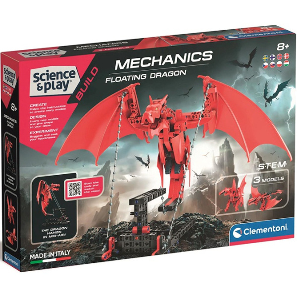 CLEMENTONI Science&Play Mechanická laboratoř 3v1 Vznášející se drak