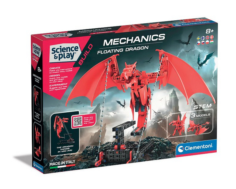 CLEMENTONI Science&Play Mechanická laboratoř 3v1 Vznášející se drak