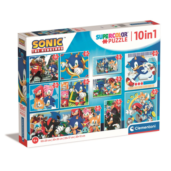 Clementoni - Puzzle 10v1 Sonic the Hedgehog