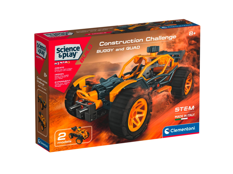 Clementoni Stavebnice Construction Challenge (Čtyřkolka)