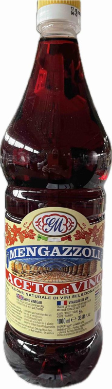 Mengazzoli Vinný ocet červený (Aceto di vino rosso) PET 1l