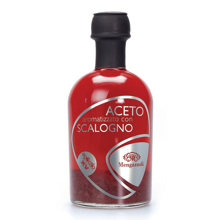 Mengazzoli Vinný ocet se šalotkou - Aceto Aromatizzato con Scalogno 250ml