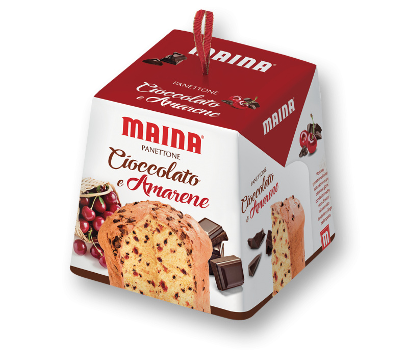 Maina Panettone s čokoládou a višněmi 750g