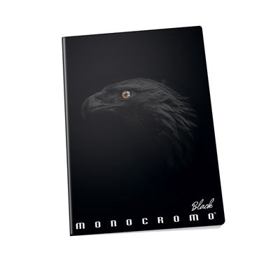 Monocromo Black školní sešit A5 linkovaný mix motivů Pigna