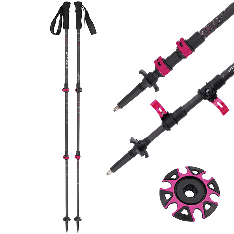 CAMP Turistické hole Backcountry Carbon W; 66-125cm