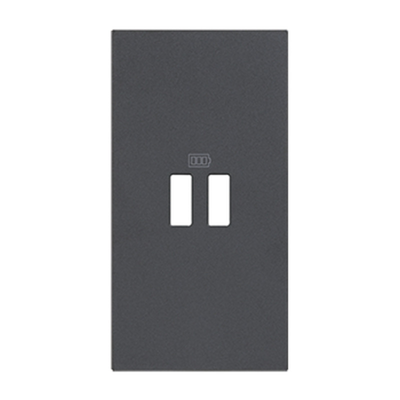 Bticino Living now krytka nabíječky USB 2 moduly černá KG12C