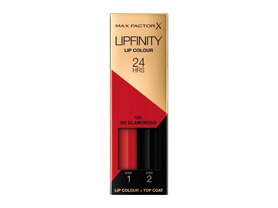 Max Factor Lipfinity Lip Colour dlouhotrvající rtěnka s balzámem odstín 125 So Glamorous 4,2 g