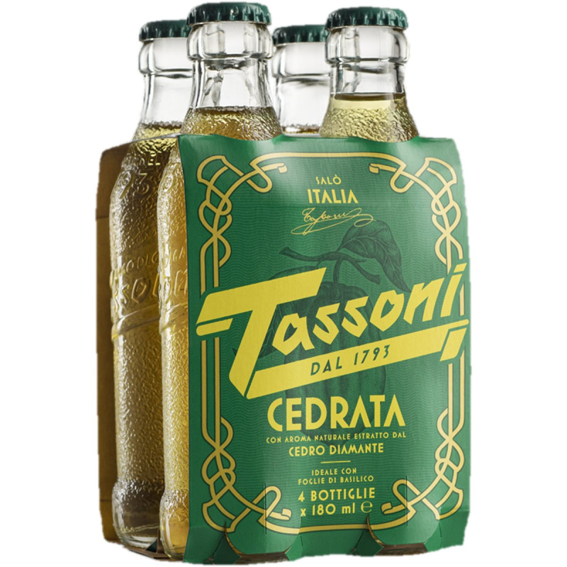Tassoni Cedrata 4×180ml sklo