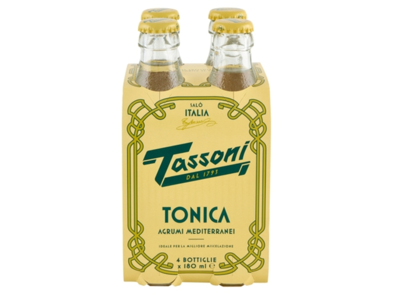 Tassoni Tonic Mediterranei 4×180ml sklo