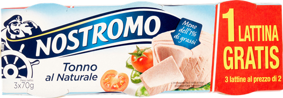 Nostromo tuňák přírodní (Tonno al Naturale 3x70g) 210g