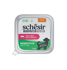 Schesir Dog vanička Monoprot.Active Hovězí paté 150g