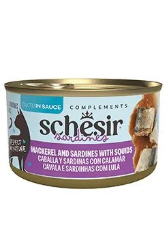Schesir Cat konz. Makrela,sardinky,kalamáry v omáč. 70gf