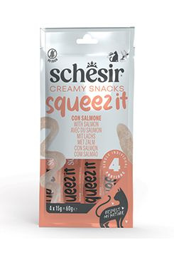 Schesir S.p.A. Schesir Cat kapsa Squeez It Losos krém 4x15g