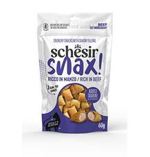 Schesir Cat Snax! pochoutka Hovězí polštářky 60g