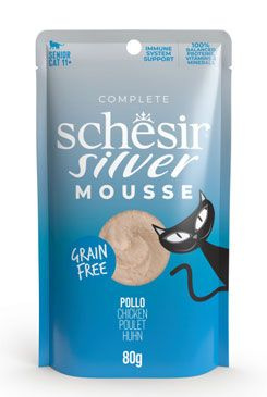 SCHESIR Lifestage Mousse Kapsička pro starší kočky kuře 80 g
