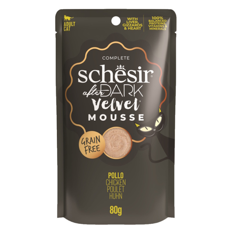 Schesir Cat kapsa After Dark Velvet Mousse kuře 80g