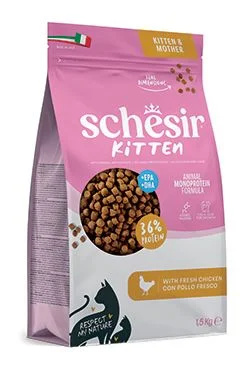 Schesir S.p.A. Schesir Cat Animal Monoprotein Kitten kuřecí 1,5kg