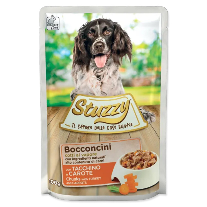 Kapsička STUZZY Dog krůtí + mrkev 100 g