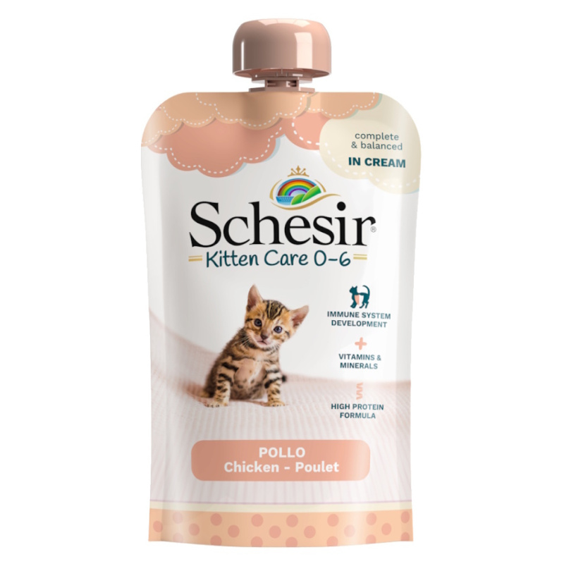 Schesir Cat kaps. Kitten kuře v krému 150g